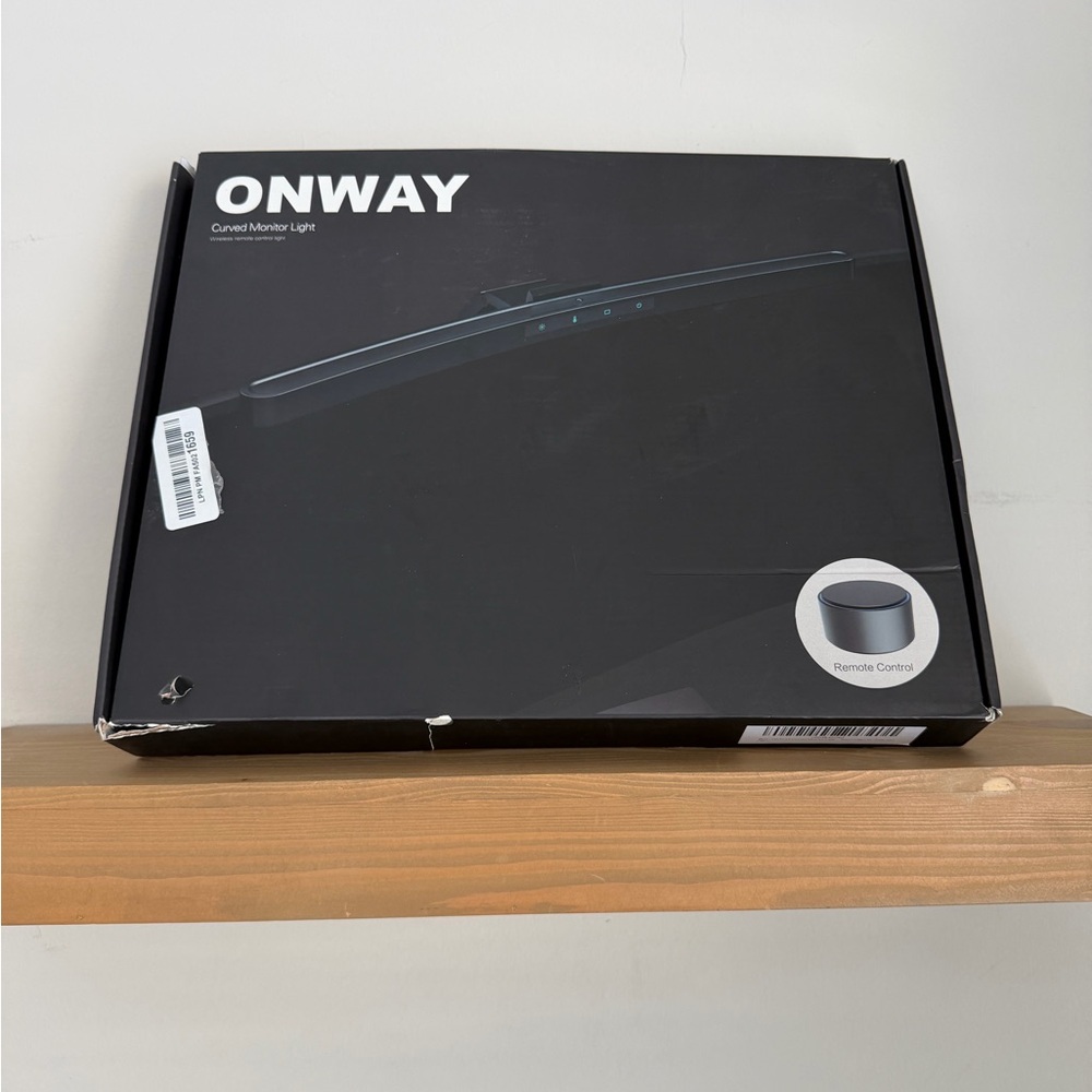 ONWAY Curved Monitor Light Bar with Wireless Remote